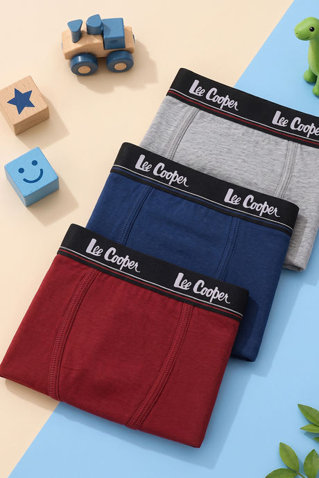 Lee Cooper Boys Long Leg Trunks (Pack of 3) - Multicolor — image 14